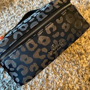 Kate Spade Leopard Makeup Train Case